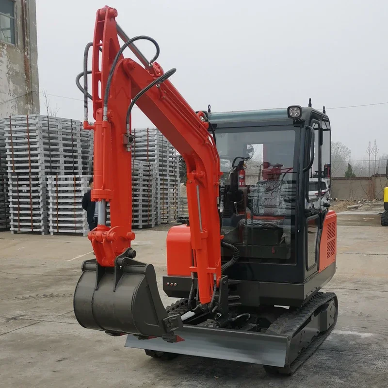 

Free shipping!!! EPA/EURO 5 Mini Excavator 2ton 1ton 1.7 Ton Excavator Cabin Mini Digger Customizable For Sale