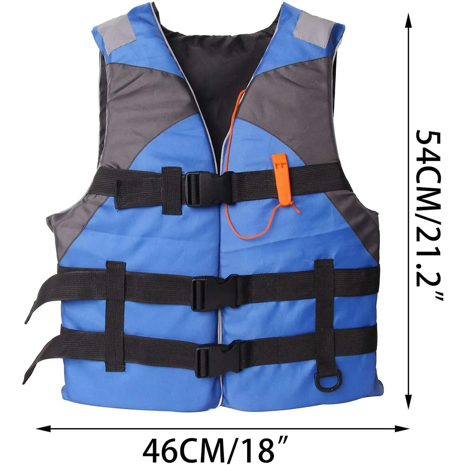 Adults Life Jacket Aid Vest Kayak Ski Buoyancy Fishing Watersport Outdoor, Great for Any Water Sports Boating Skiing Surfing