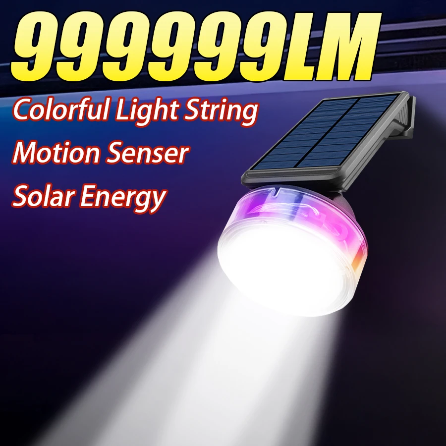 

Светодиодные солнечные фонари с датчиком движения, солнечный свет, уличный фонарь, садовые настенные светильники, встроенный аккумулятор 1800 мАч, украшение для уличного двора