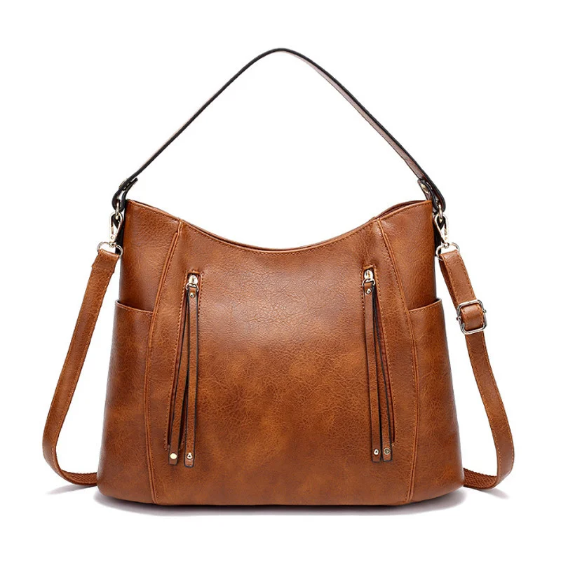 

New Vintage PU Leather Luxury Shoulder Bags Women Designer Ladies Hand for Brand Messenger Female Totes