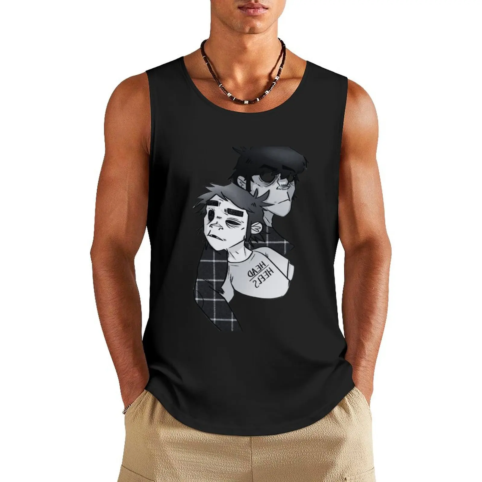 

Copy of Copy of Gorillaz Tank Top Men sleeveless tee gym shirt man Sleeveless top sexy clothes men