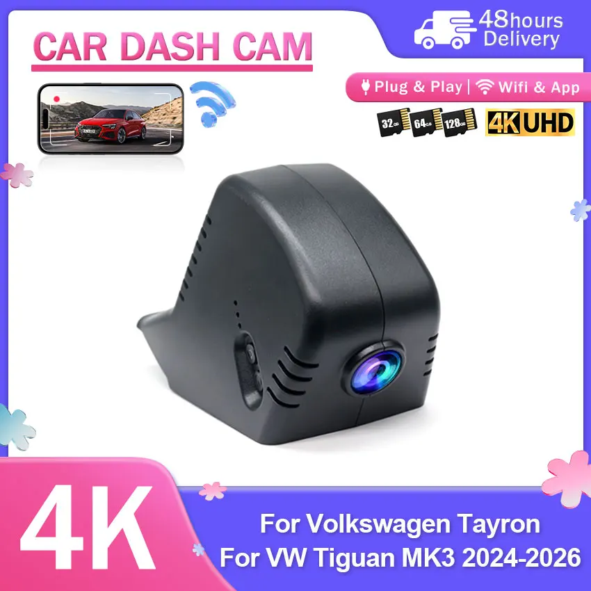 HD 4K 2160P Dash Cam Camera Car DVR Video Recorder For Cupra Leon 2025 2026 / Golf R MK8.5 2025 2026 / Cupra Formentor 2025 2026