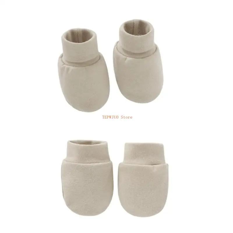 

U50F, 2 пары носков для защиты лица, мягкие хлопковые носки для рук, варежки без царапин, комплект носков, перчатки против чехол