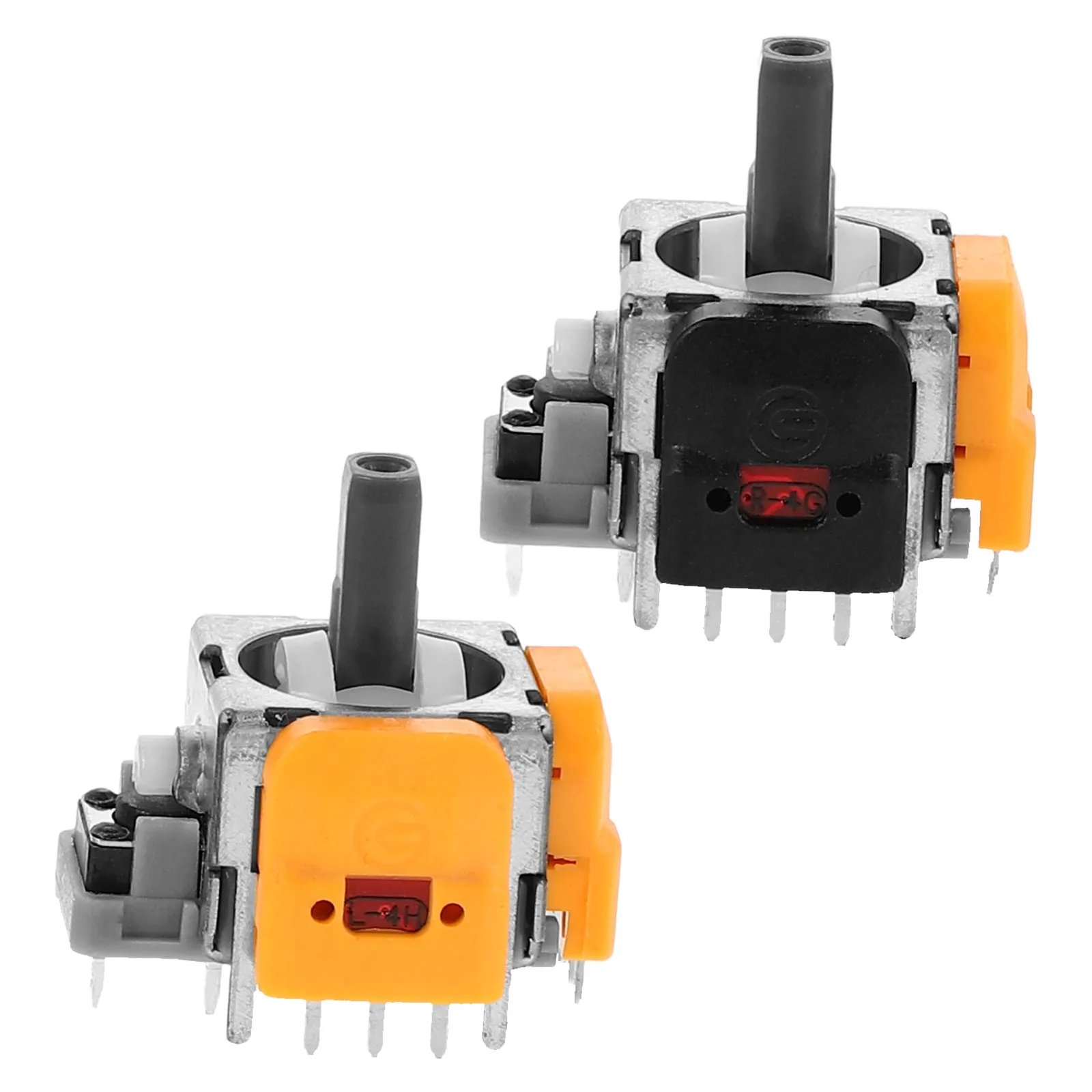 

2 Pcs Electromagnetic Joystick Hall Effect Replacement High Precision Adjustable Analog Sensor Wheel Module Plastic