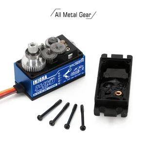 Metal Dişli Dijital Servo Çekirdekli, Düşük Profilli, 1:10 RC On-Road Touring Drift Araba Tamiya Kyosho Helikopter Modeli, en INJS014, 14kg 8 en çok satan, dişli kyosho-no. 1