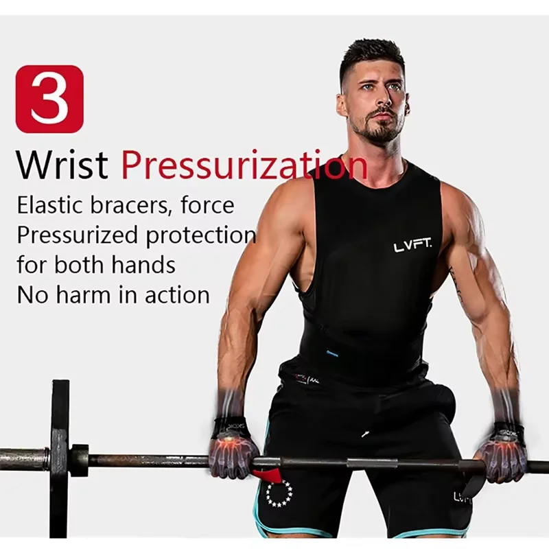 Fitness Lifting Wrist Strap Brace for Weightlifting Crossfit Bodybuilding Support Kettlebell Dumbbell Weights Strength Workout