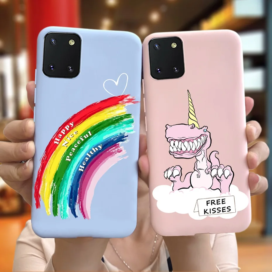For Samsung Galaxy Note 10 Lite Case Cute Cartoon Silicone Soft Phone Back Cover For Samsung S10 Lite Funda SM-G770F N770F Case