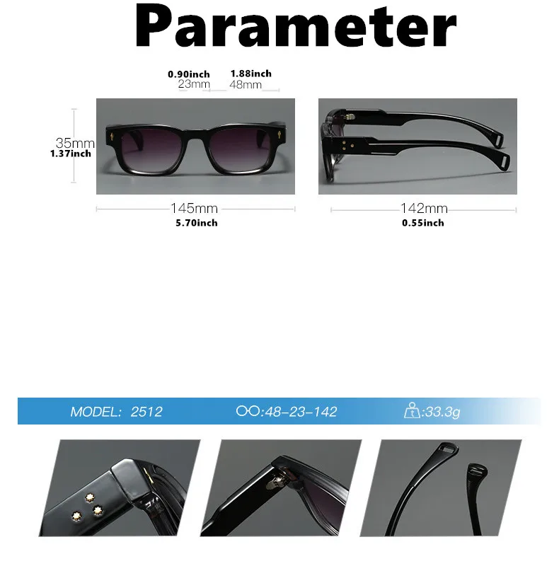 2025New Mann Frau Sonne Lesebrille Platz Mode Vielseitig Trend Anti-blau Licht Leser Gradienten Brillen Unisex Brillen – Detail 4
