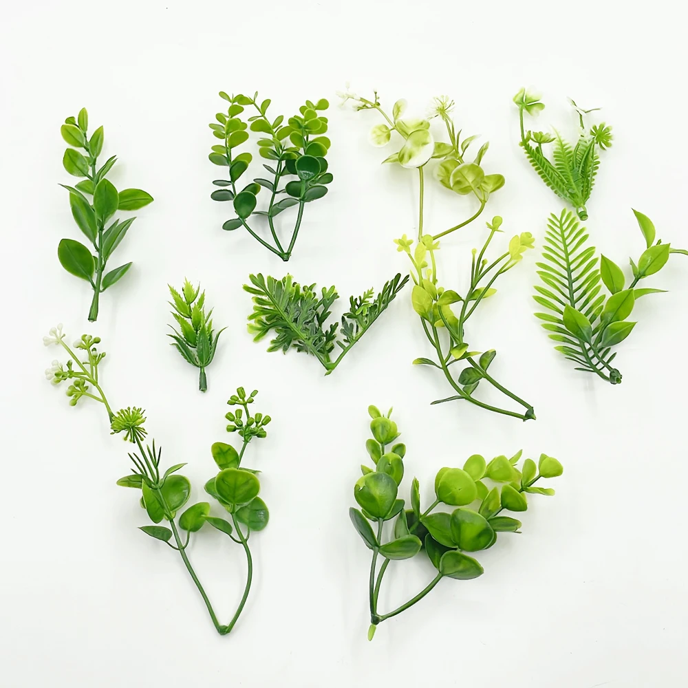 10 Teile/los Kunststoff Wasser Gras Künstliche Blumen Für Wohnkultur Wand Hängen Tisch DIY Kranz Geschenk Scrapbooking Gefälschte Pflanzen – Detail 13