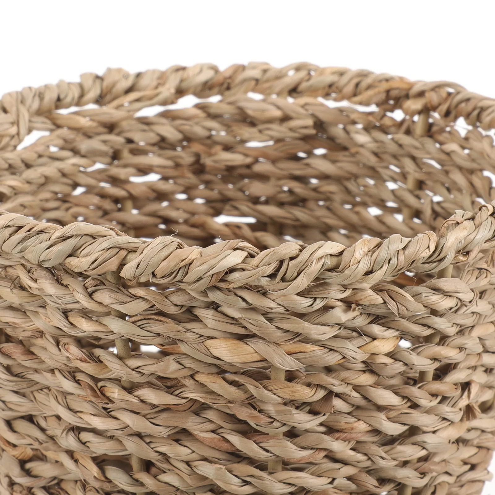 

Handmade Natural Wicker Flower Basket Decorative Storage Vase Durable Lightweight Odorless Floral Arrangement Container Retro