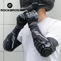 ROCKBROS coderas para motocicleta, seda de hielo, Protector de coderas para ciclismo de verano, protectores de carreras, protección del codo, accesorios para motocicleta