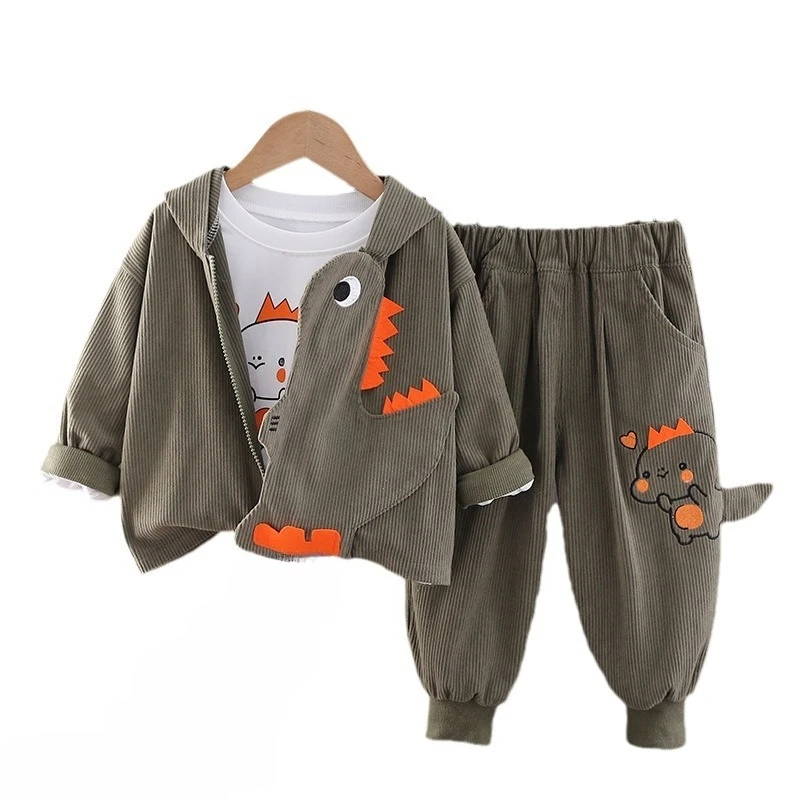 

Новая весенне-осенняя одежда для маленьких девочек, детская куртка с капюшоном для мальчиков, футболка, брюки, 3 шт./компл., костюм с героями мультфильмов для младенцев, детские спортивные костюмы