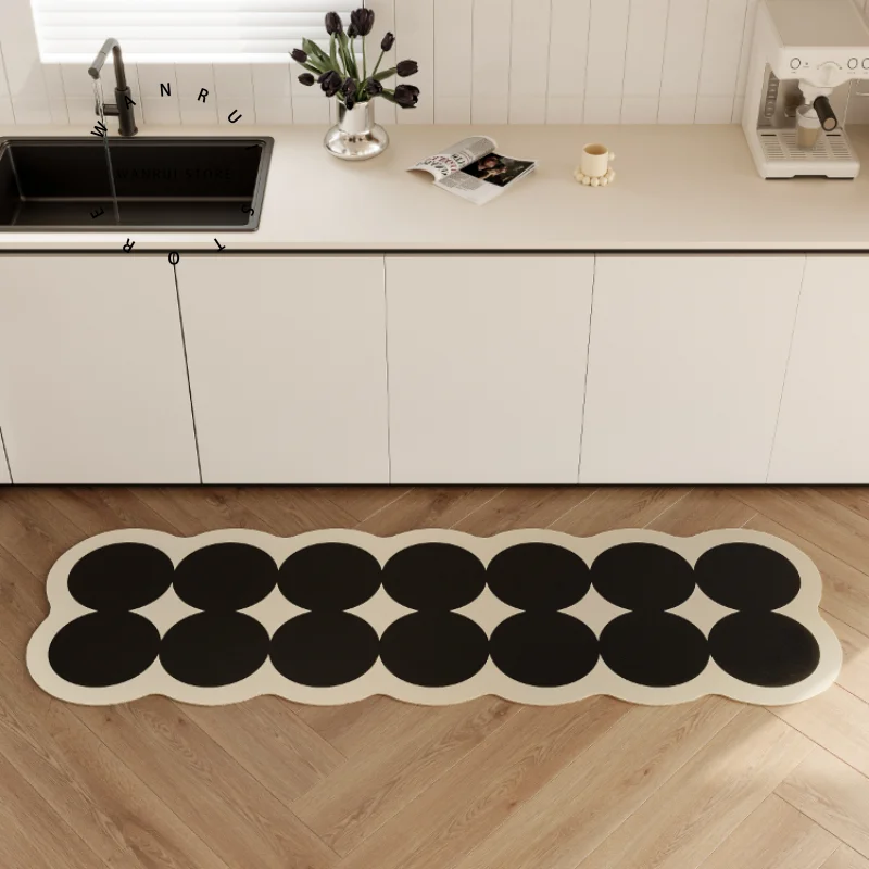 Decoration Kitchen Floor Mat Anti-fouling Oil-proof Home PVC Waterproof Carpet Easy Clean Balcony Non-slip Rug ковер Tapis 러그