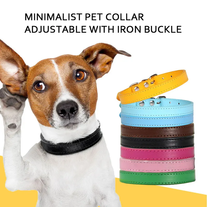 

PU Pet Animal Collar Cat Collar Size Adjustable Small and Medium Dog Puppy Collar Dog Supplies Pet Supplies Dog Accessories