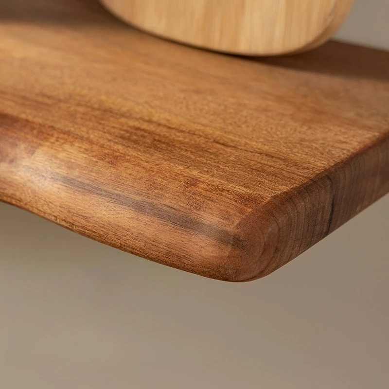 Solid Wood One-word Board Shelf Bedroom Living Room Kitchen Wall Wood Board Display Shelf Wall Laminate Shelf