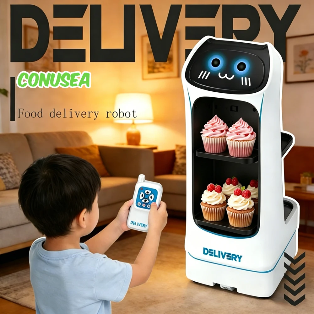 

Remote Control Food Delivery Robot Kids' Electronic Toys Smart Intelligent Humanoid Robot Cat Parent-Child Interaction Toy Child