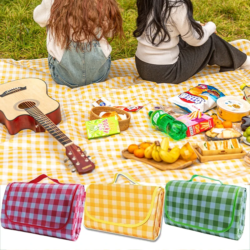 Picnic Mat Waterproof Moisture-proof Garden Picnic Accessories Spring Outing Camping Supplies Suitable for Beach Grassland TMZ