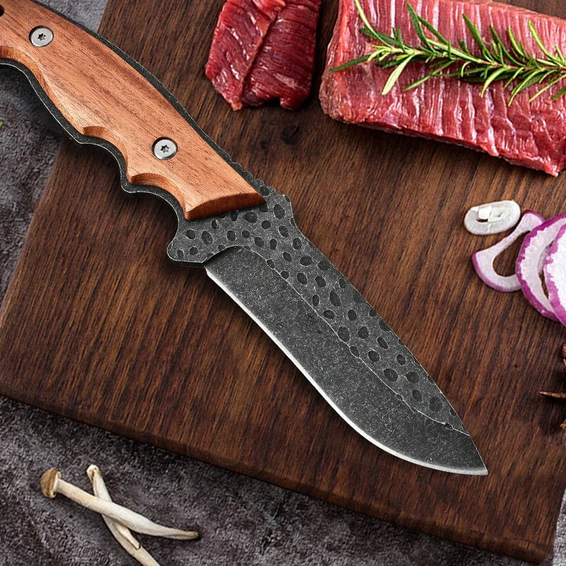 Boning Butcher Knife Hand Forge Blade Kitchen Knives Cleaver Meat Fish Fruit Vegetable Utility Knife Chef Slicing Cooking Tools