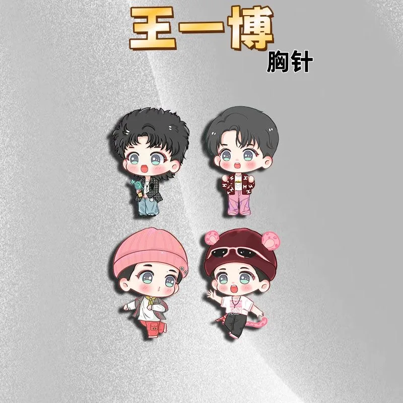 

Wang Yibo КосплейQ брошь крутой парень мальчик мотоцикл сестра милый и милый высокая красота школьный кулон в стиле INS