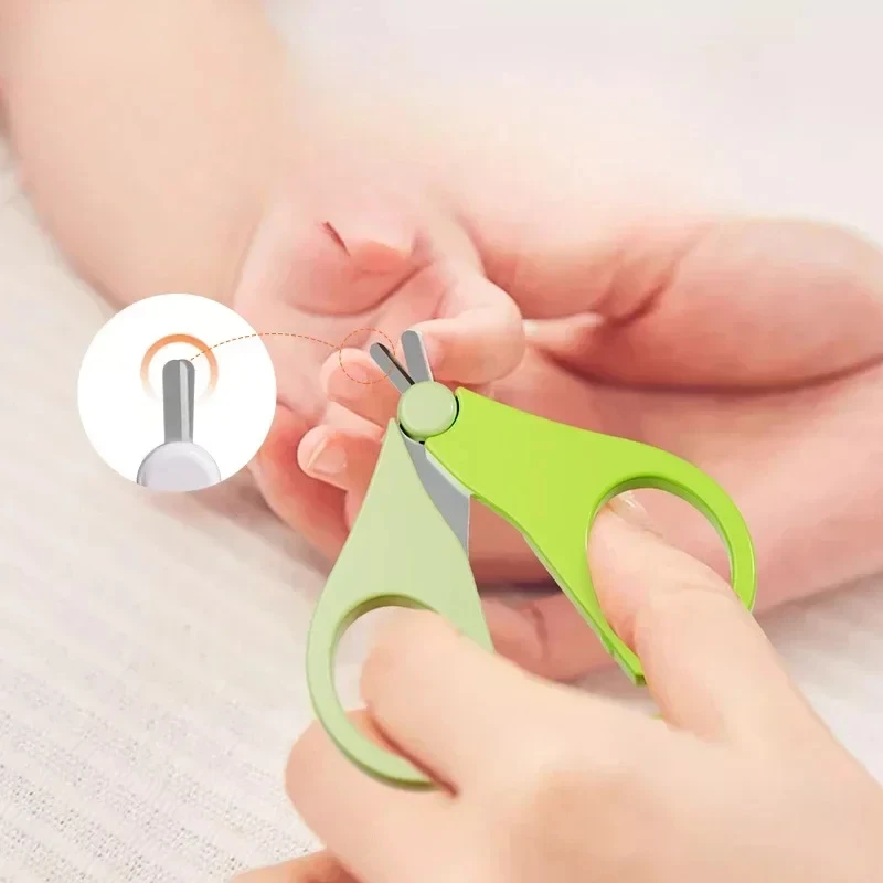 Baby Safety Nail Clipper Finger Trimmer Scissor Portable Mini Manicure Cutter Nail Scissors Baby Nail Care Nail for Shell Shear