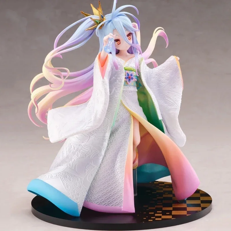 Genuine FuRyu F:NEX Shiro NO GAME NO LIFE PVC 22.5CM Original Anime Action Figure Collectible Model Statuette Toy Ornament Gift