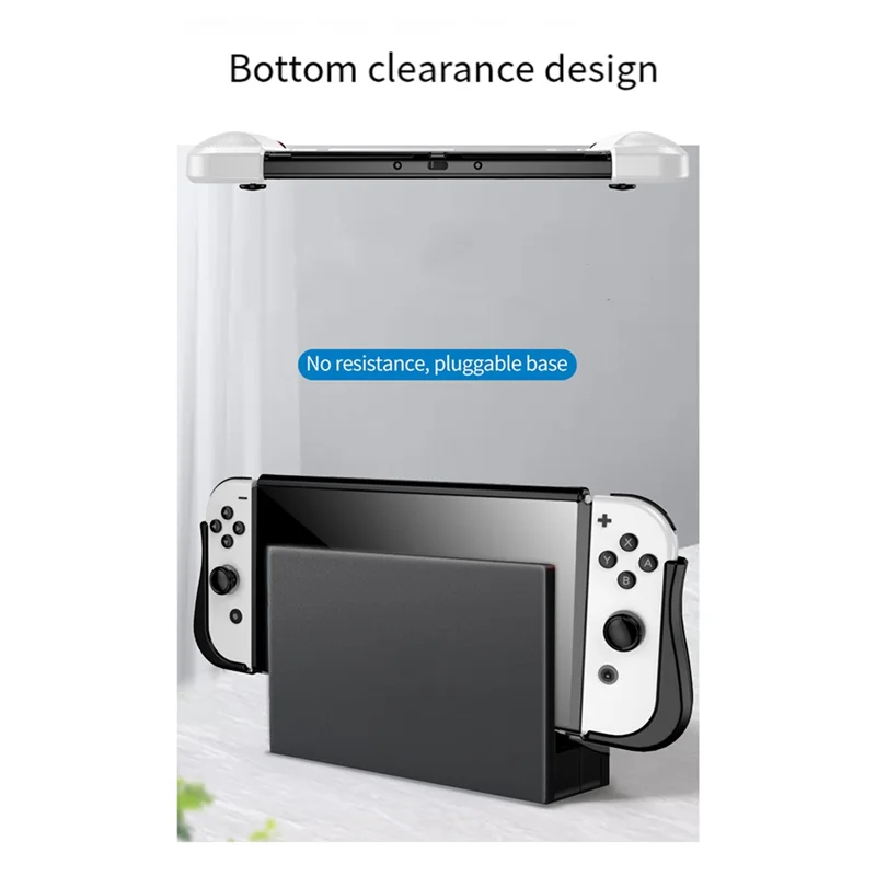 【在庫限定！】Switch OLED ドッキング可能な TPU 保護ケース 落下防止 耐摩耗性強化グリップ 軽量アクセサリーバンドル Switc 用