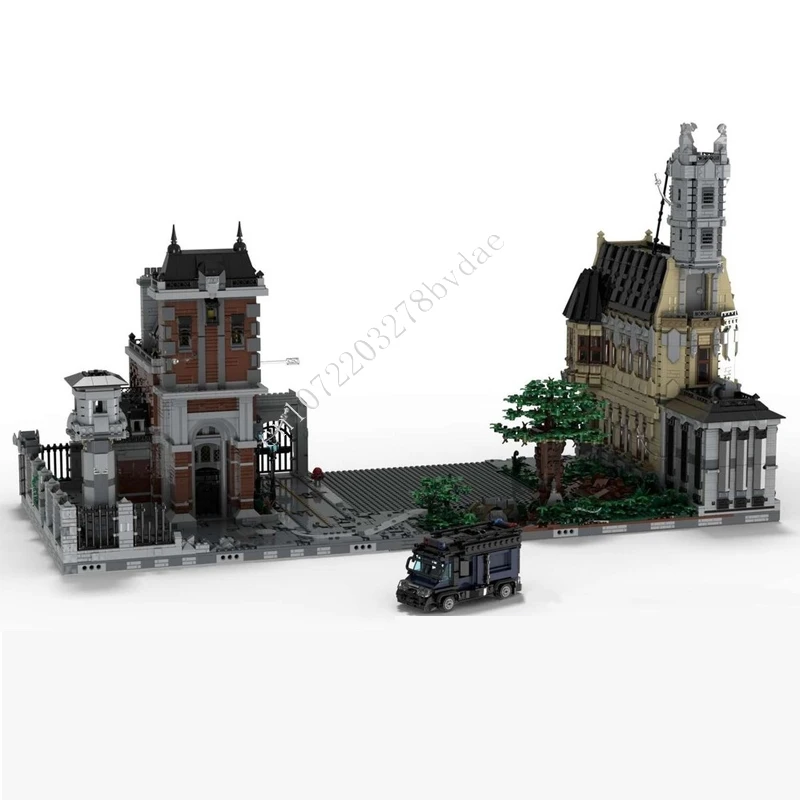 11216PCS Arkham Asylum MOC Kreative street view Modell Bausteine Architektur DIY Bildung Montage Modell Spielzeug Kinder Alter