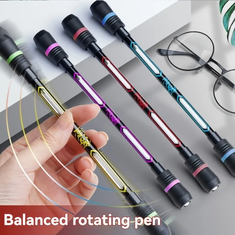 2 creative fingertip rotary decompression writing pens, note-taking/office/daily use, back-to-school season, Christmas gifts