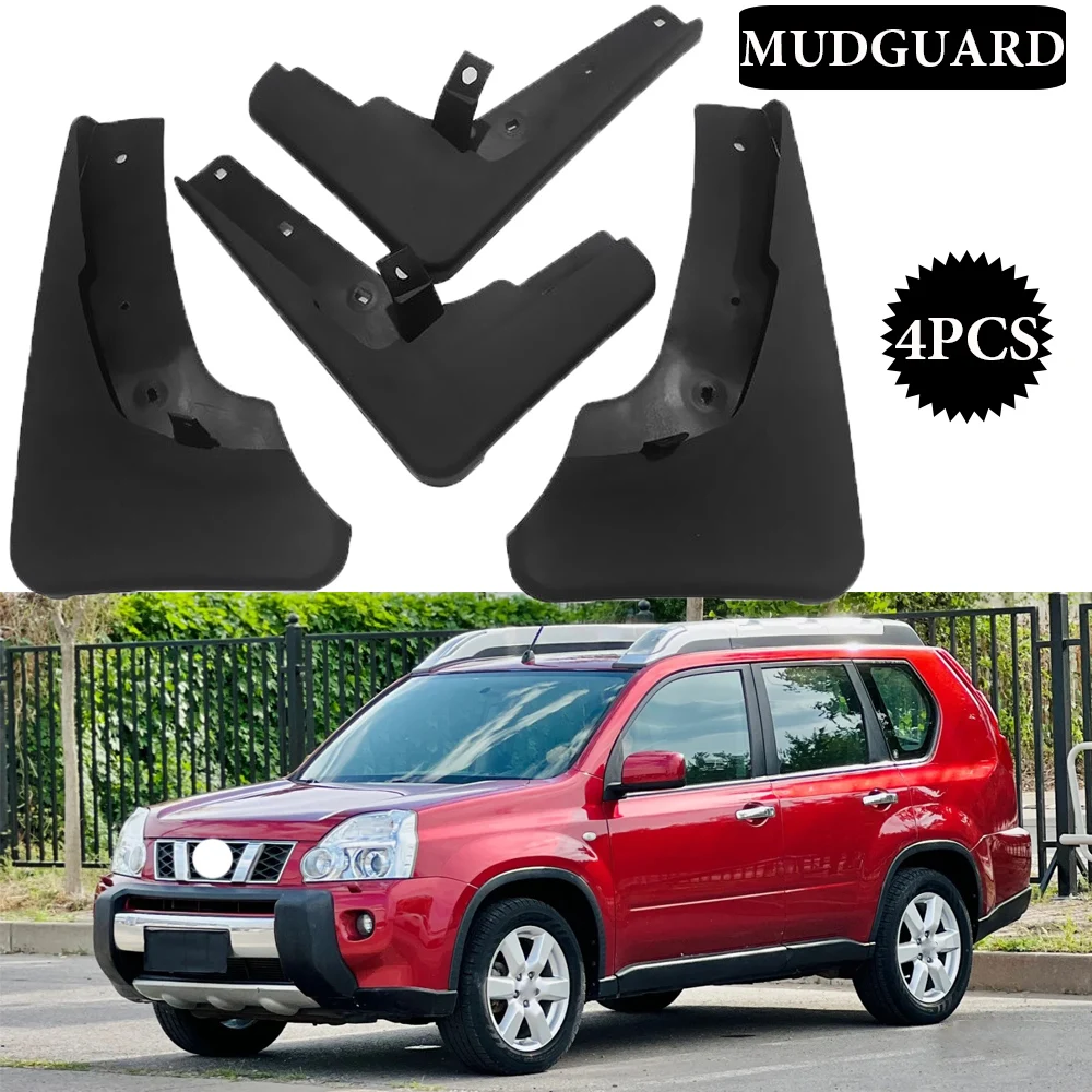 

4X For Nissan X-Trail T31 2008-2013 Xtrail Splash Guards Mud Flap Mudguards Fender 2009 2010 2011 2012 Car Mud Flaps