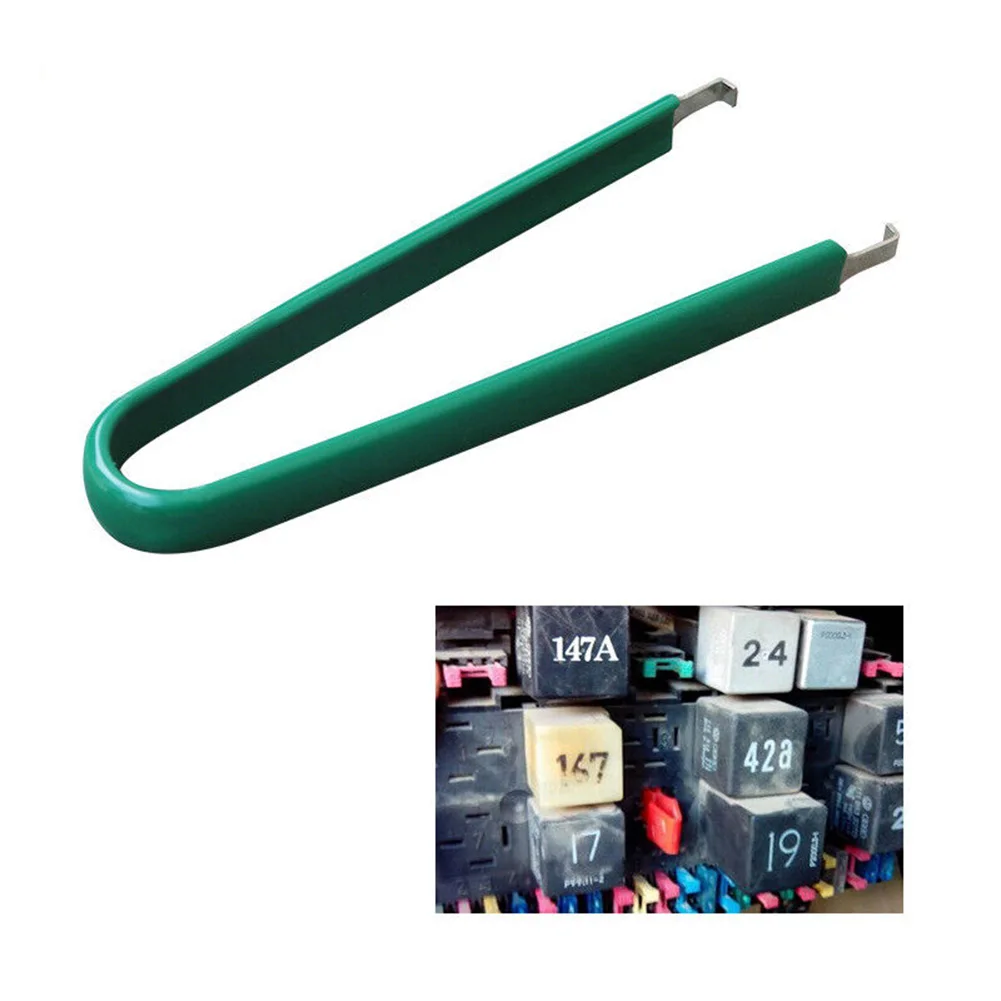 2Pcs Automotive Fuse Pullers Fuse Extraction Tool Car Fuse Clip Removal Kit Plastic Clips for Blade Fuse and 6x30 Fuse Removal - view 4