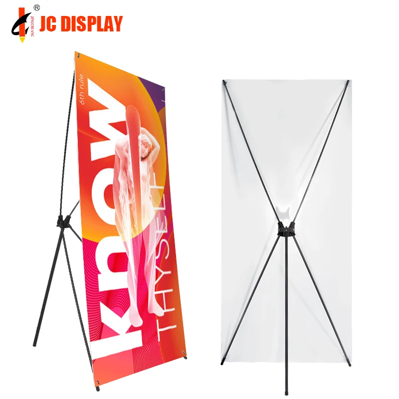 

customized.Factory Price X Stand Display Tripod X Stand Advertising Display Custom Flex Aluminum