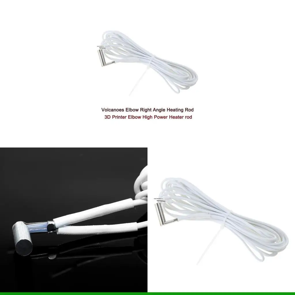 

U55C Upgraded 6x20mm Heater Cartridge 3D Printer 24V 70W Heater Cartridge Perfect for V6 Volcano 3D Printer Hotend 2meter