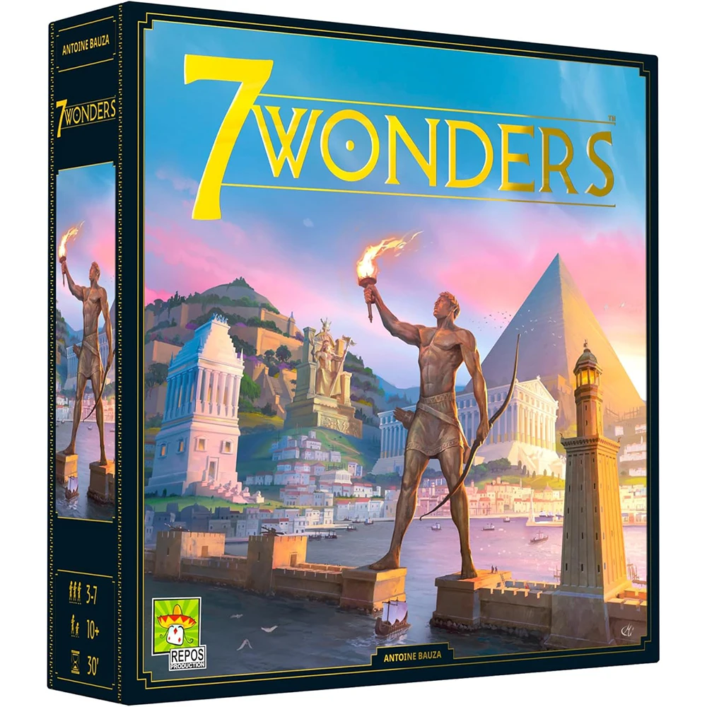 7 Wonders Board Game Base Game New Edition For Family Civilization And Strategy Board Game Night 3-7 Players