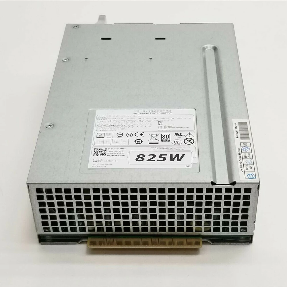 H825EF-01 D825E002L RHHKV 0RHHKV CN-0RHHKV Workstation Power Supply For DELL T5600 T5610 MAX 825W Works Perfectly Fast Ship