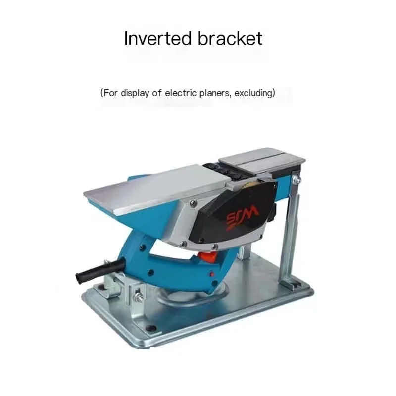 電気プランナーフリップ取り付けブラケット、木工プランナーサポート、実用的な家庭用フリップマウントツール、合金スタンド