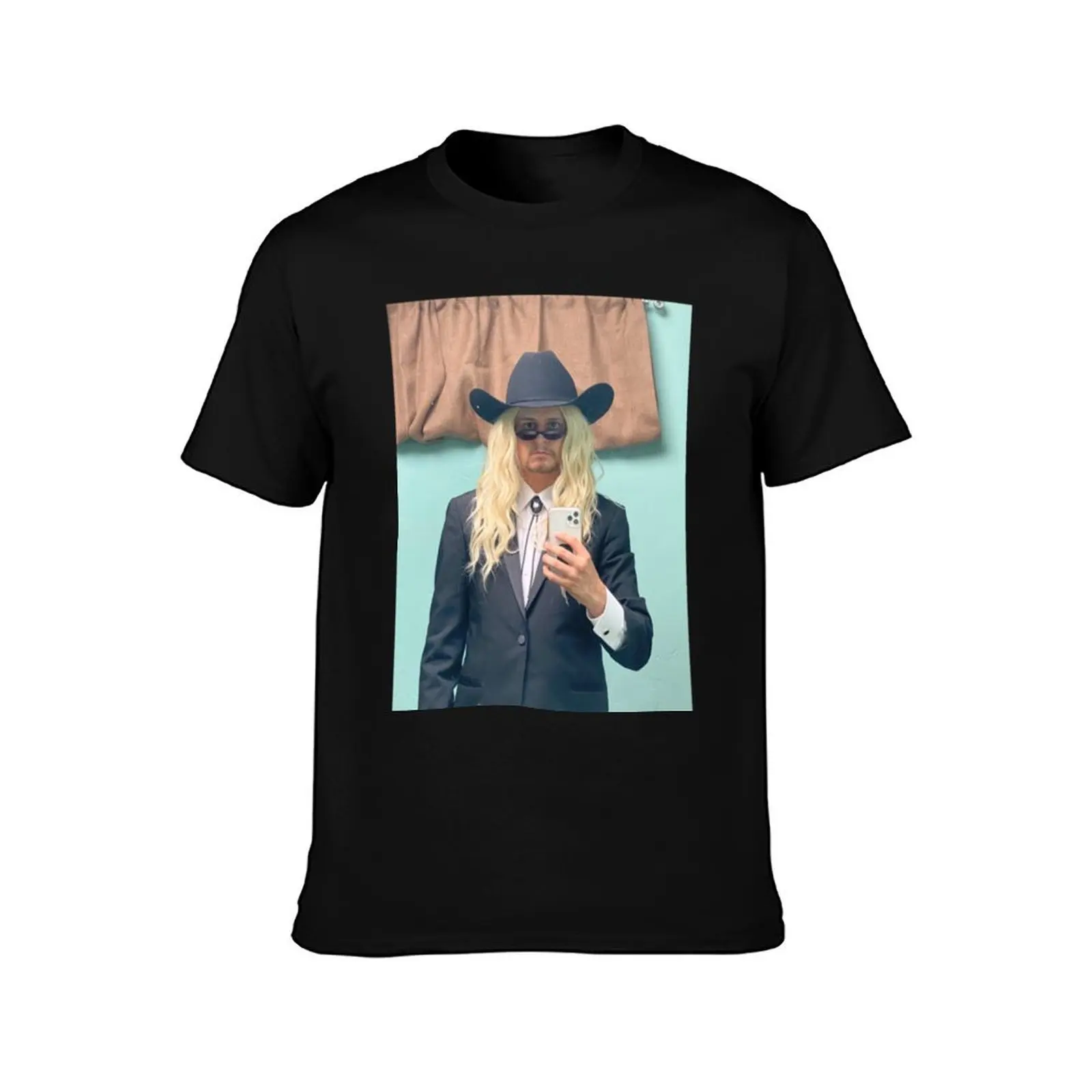 Cowboy Oliver tree Long T-Shirt Classic Crew Neck Cotton T-Shirt