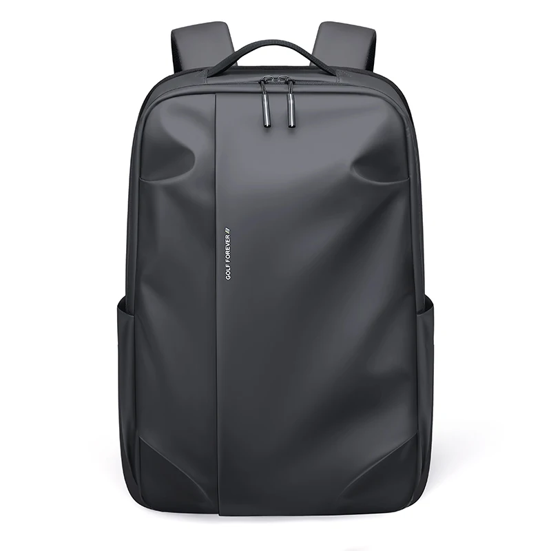 GOLF QUALITY Large Capacity 15.6 Inch Laptop Backpack Men's Waterproof Business Travel Bag Solid Color Dual Shoulder Bag