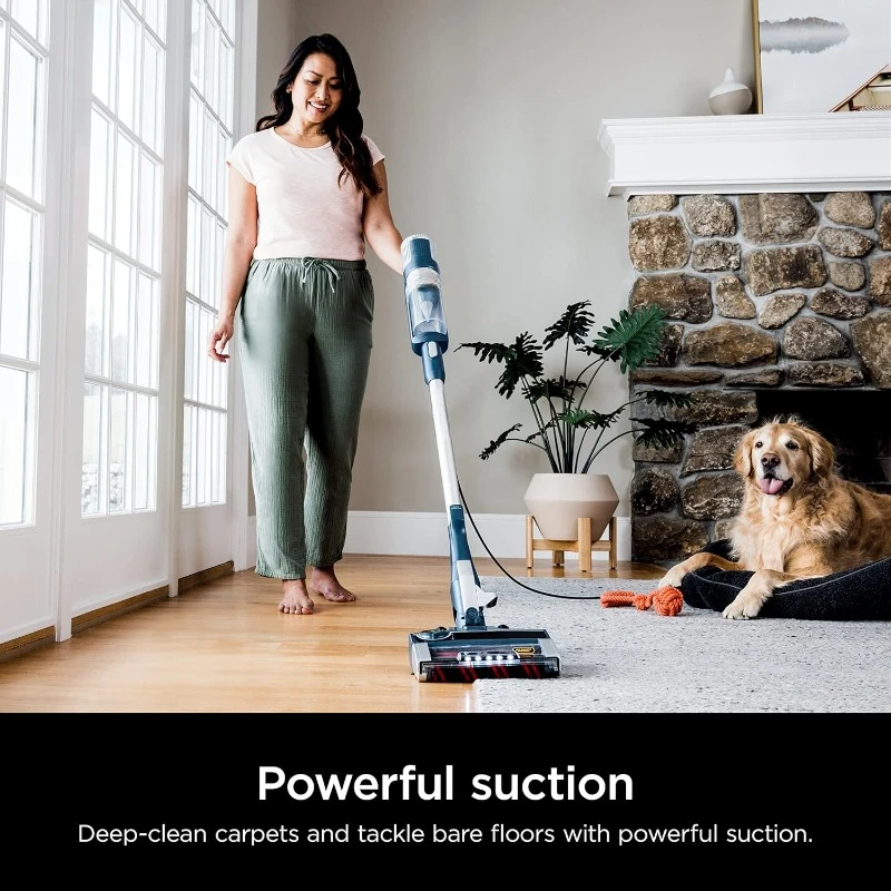 Ultralight Corded Stick Vacuum Self-Cleaning Brushroll,Odor Neutralizer Technology,A Two Brushroll System Digs Deep Into Carpets