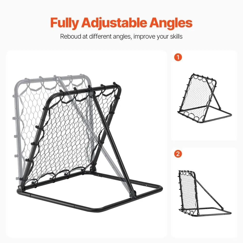 34x34 Inch Soccer Rebounder Net Kick Back Portable Football Training Gift