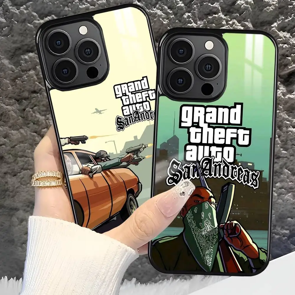 حافظة هاتف G-GTA 6 Vice City MagSafe مغناطيسية لهاتف iPhone 16 15 14 13 12 11 Pro Plus Max شاحن لاسلكي صغير Funda #6