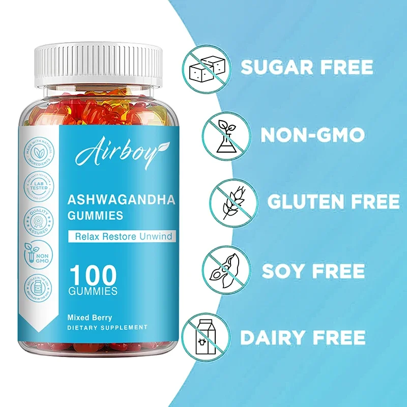 Ashwagandha Gummies - Anti-oxidation, Lipid-lowering, Decompression, Improving Sleep, Enhancing Immunity