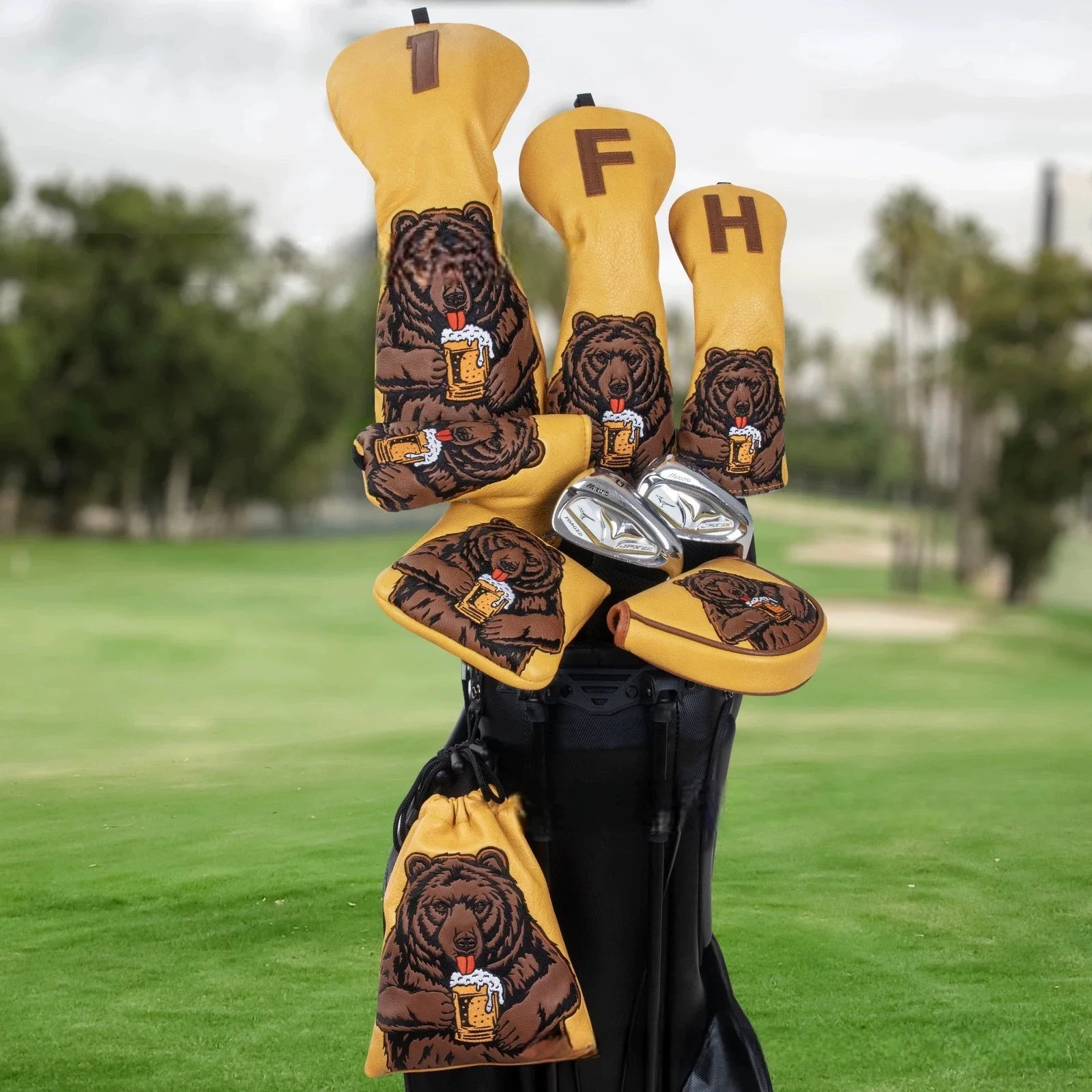 only-golf-bear-embroidery-golf-club-head-cover-protection-for-golf-putters-drivers-fairway-woods-custom-fit-golf-bag-accessories