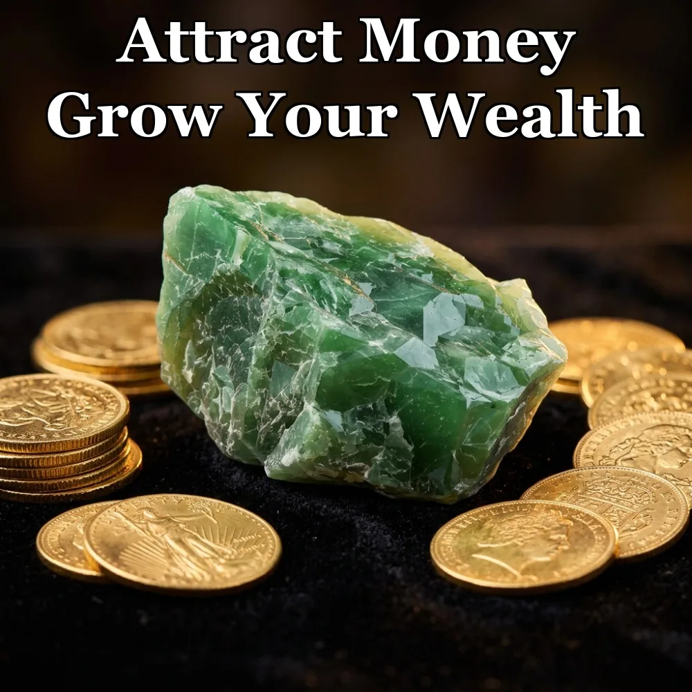Milgreen Native Green Adventure Crystal Gemstone, A Gemstone That Attracts Wealth, A Spiritual Crystal That Helps Bring Wealth and Good Luck