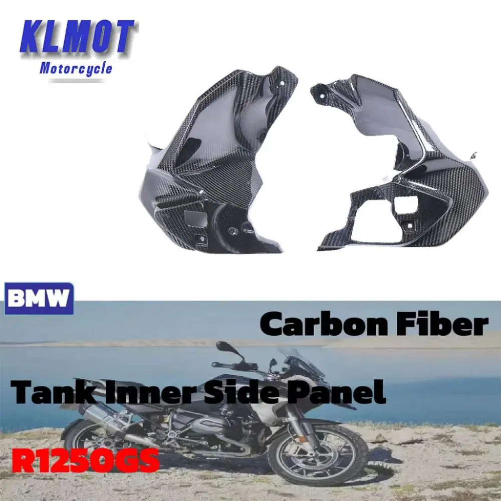 Carbon Fiber Motorcycle Accessories Spare Parts Tank Inner Side Panels Fairing Kit For BMW R1200GS R1250GS 2020 2021 2022 2023