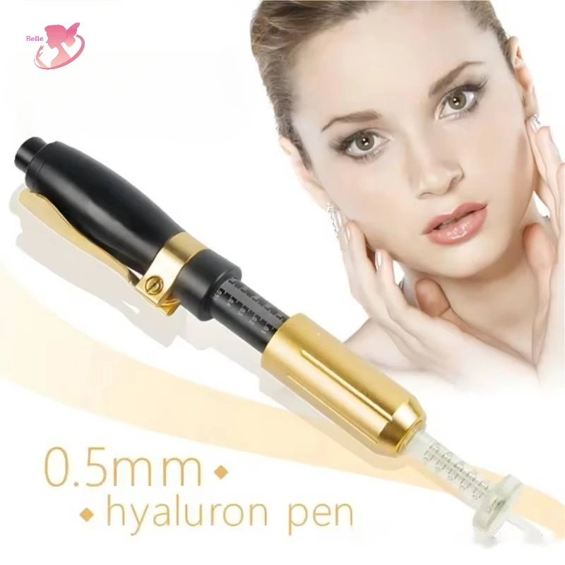 

Authentic 0.3ml 0.5ml pressure hyaluronic acid pen, high-density metal anti wrinkle lip injection hyaluronic acid pen