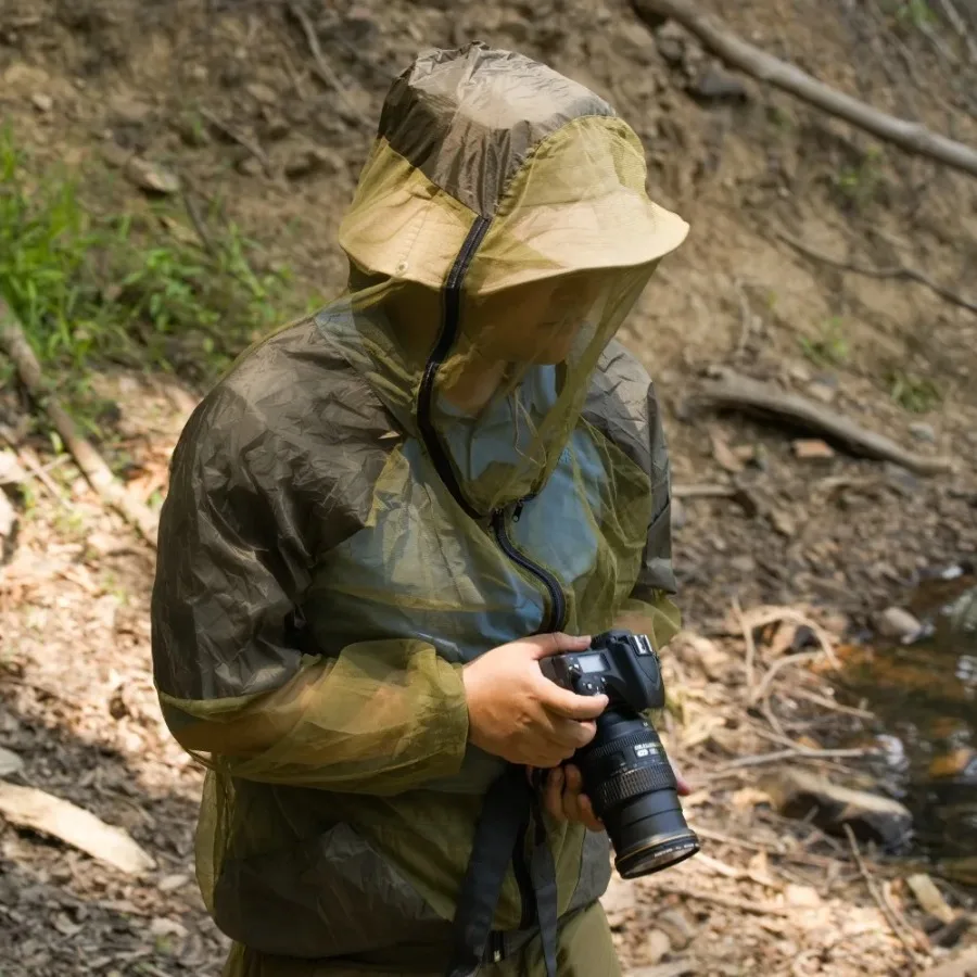 Summer Outdoor Mosquito Proof Clothing Fishing Hiking Leisure Fishing, Mosquito Repellent Clothing Breathable Visible