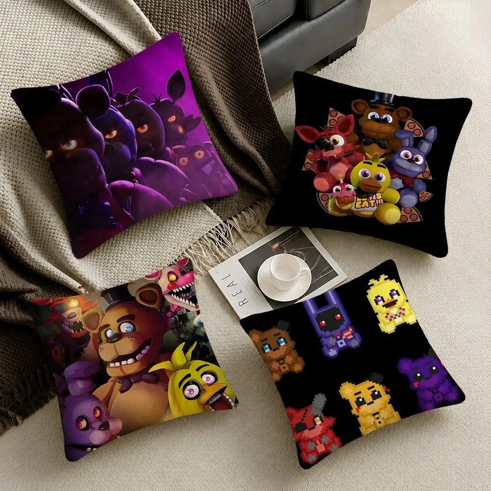 Game Five Nights At Freddys Cushion Cover  Throw Pillow Soft Short Plush Cozy Durable Colorfast For Sofa Bedroom Home Decor Gift
