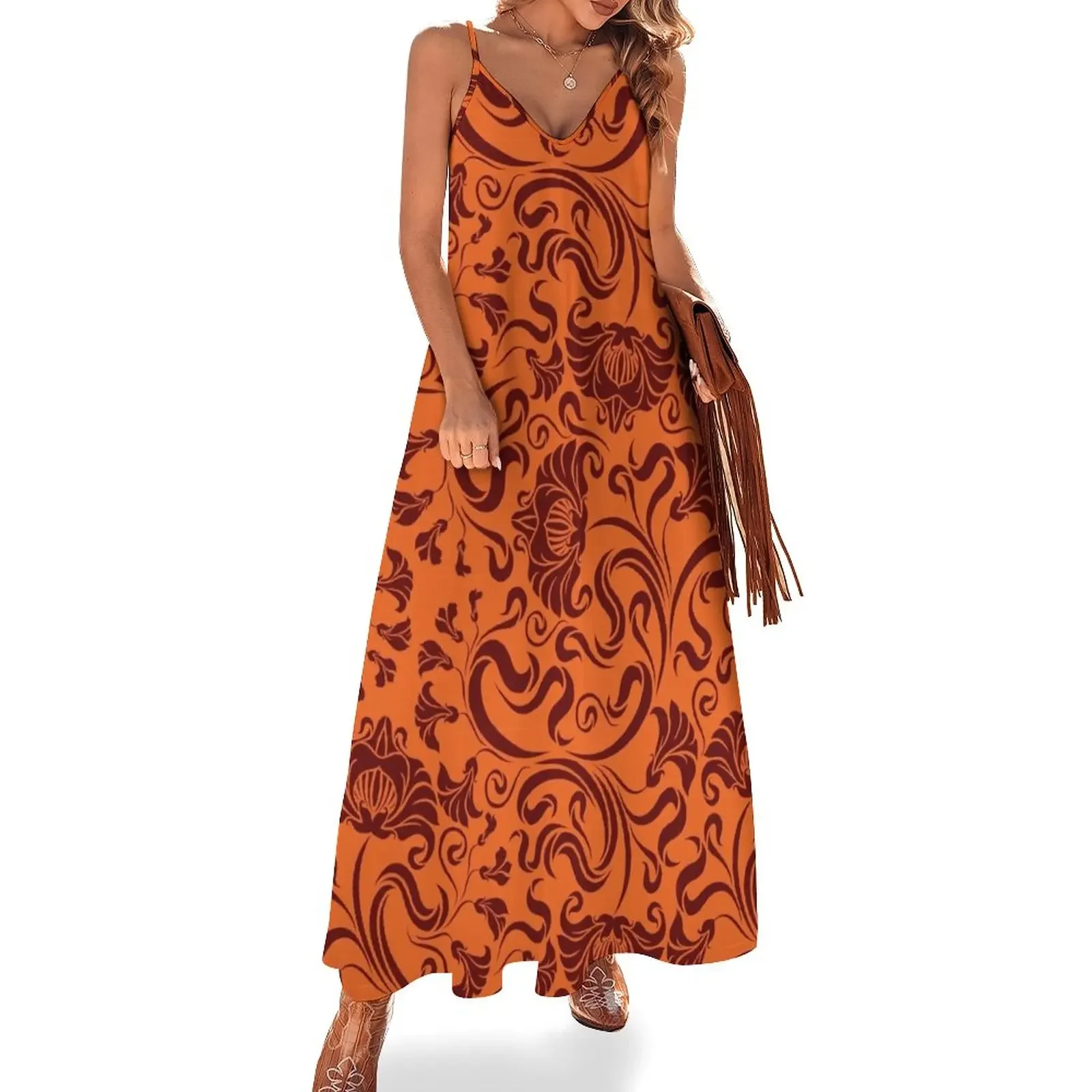 

Virginia - Floral Sleeveless Dress Long dresses Women's summer dresses Womens dresses Dress