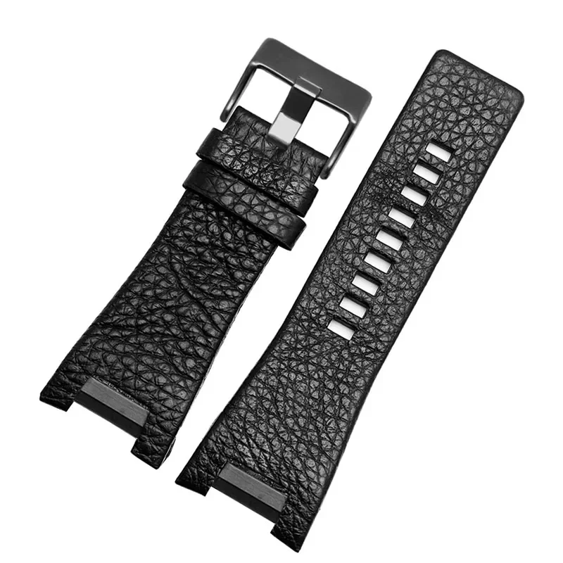 For Diesel Men\'s Business Genuine Leather Watch Strap Dz4246 Dz1273 Concave Interface Durable Waterproof Soft 32mm Watchband