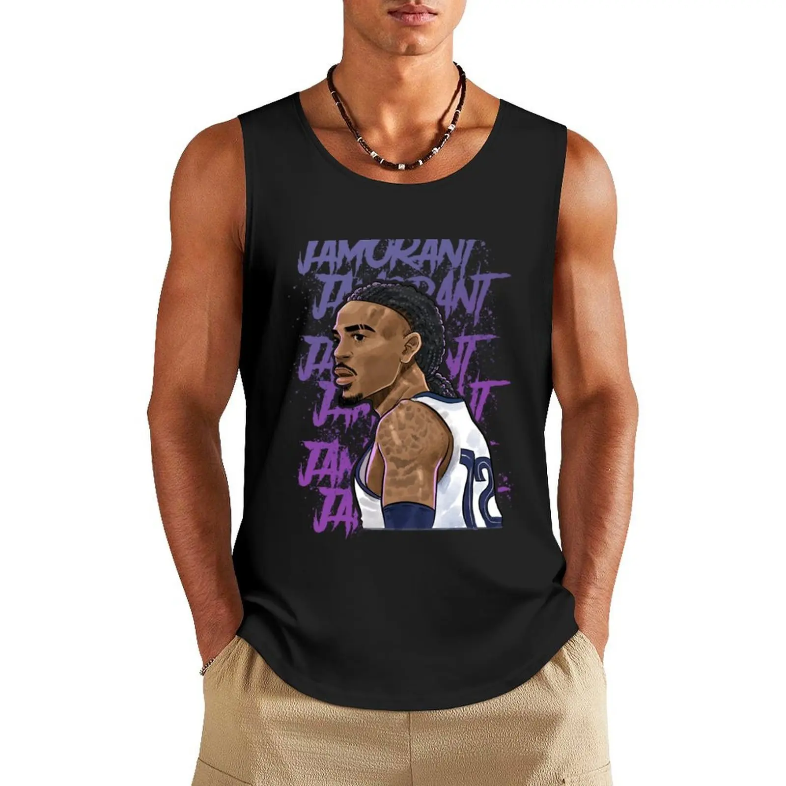 

ja mosant Tank Top plain t-shirt bodybuilding t-shirt muscular man Top